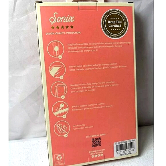 Sonix iPhone 15 Pro Case MagSafe Compatible Tropical Leaf Design NIB - Picture 4 of 7